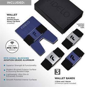 img 1 attached to FIDELO Men's Minimalist Wallet 👔 with RFID Blocking - Essential Men's Accessory