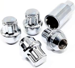 img 2 attached to 🔒 Veritek 14x1.5mm Wheel Locks Set - Secure Your Ford F-150 & Lincoln Navigator Factory Wheels with Chrome Acorn Conical Seat Locks