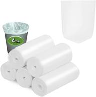 🗑️ biodegradable small trash bags - inwaysin 4-6 gallon can liners: thicker and size expanded, 200 counts, white logo
