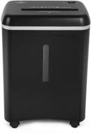 🔒 wolverine sd9101: ultra quiet, high security level p-5 8-sheet super micro cut shredder with pullout waste bin logo