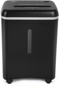 img 4 attached to 🔒 WOLVERINE SD9101: Ultra Quiet, High Security Level P-5 8-Sheet Super Micro Cut Shredder with Pullout Waste Bin