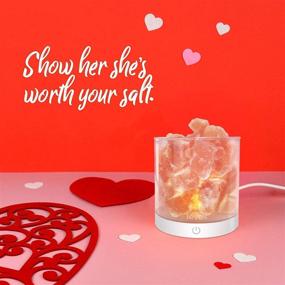 img 3 attached to 🔮 LEVOIT Cora Himalayan Pink Rock Crystal Salt Lamp with Dimmable Night Light - ETL Certified | Gift Lamp with Touch Switch