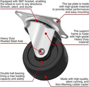 img 3 attached to 🔧 FactorDuty Swivel Caster Bearing Combo 12: High-Quality Performance for Smooth, Effortless Maneuverability.