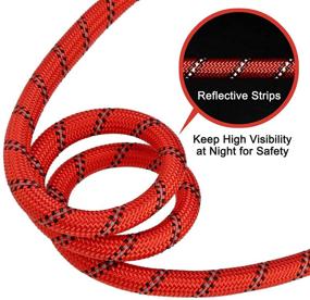 img 1 attached to 🐶 Anbeer 6 FT Dog Leash Traffic Padded Two Handles: Control & Safety Training for Medium to Large Dogs-Red