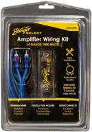 🔵 stinger ssk4anl 4 gauge 1000w complete wiring kit, blue, 10.25" x 7" x 4 logo