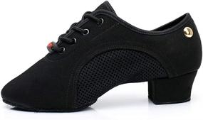 img 4 attached to JUODVMP Modern Ballroom Sneakers NJB 5CM MD Sports & Fitness for Other Sports