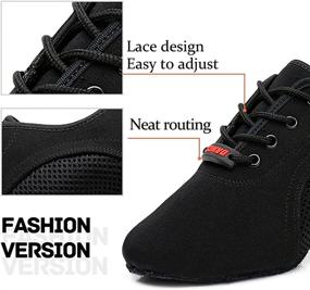 img 2 attached to JUODVMP Modern Ballroom Sneakers NJB 5CM MD Sports & Fitness for Other Sports