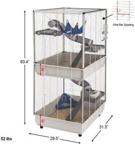img 3 attached to 🐾 Ferplast Double-Story Ferret Cage - Ferret Tower for Enhanced SEO