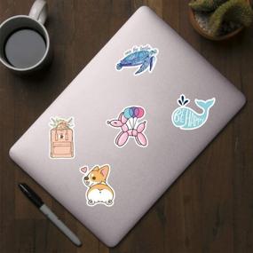 img 1 attached to 50pcs Cute Aesthetic VSCO Stickers for Water Bottles - Waterproof Vinyl Stickers Pack for Hydro Flask, Skateboard, Laptop, Phone, Computer, Guitar - Ideal for Girls, Teens