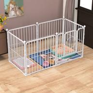 🐶 benyi dog panel playpen: durable indoor outdoor pet fence for heavy duty exercise, crate, and safety logo
