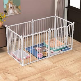 img 4 attached to 🐶 BENYI Dog Panel Playpen: Durable Indoor Outdoor Pet Fence for Heavy Duty Exercise, Crate, and Safety