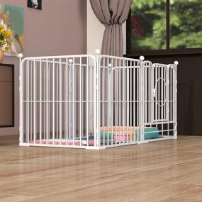 img 3 attached to 🐶 BENYI Dog Panel Playpen: Durable Indoor Outdoor Pet Fence for Heavy Duty Exercise, Crate, and Safety