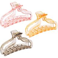 unaoiwn transparent barrettes butterfly accessories logo