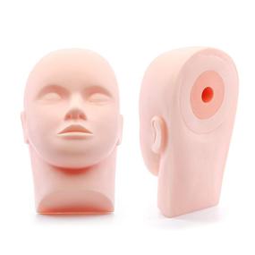 img 3 attached to 💆 Foraineam 2-Pack Rubber Cosmetology Mannequin Dolls: Ideal for Eyelashes Makeup, Massage, and Practice Training Head