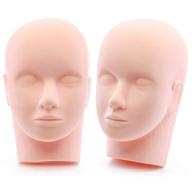 💆 foraineam 2-pack rubber cosmetology mannequin dolls: ideal for eyelashes makeup, massage, and practice training head logo