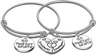 mother daughter heart bracelet set - symbolizing love & connection in long distance relationships logo