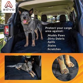 img 3 attached to 🐶 ADVO Dog Cargo Liner for SUV - Universal Fit 82 x 54in | Durable Trunk Cover Mat to Protect Your Vehicle | Non-Slip, Scratchproof with Side Flaps | Perfect for SUVs