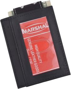 img 1 attached to Genuine Leather Magnetic Pocket Wallet - Men's Essential Accessory