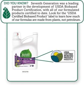 img 3 attached to 🌱 Seventh Generation Liquid Laundry Detergent, Fresh Lavender & Blue Eucalyptus Scent, 150 oz: Effective & Eco-Friendly Cleaning Solution for 99 Loads (Packaging May Vary)