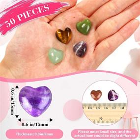img 3 attached to Fumete Assorted Heart Shaped Gemstone Balancing