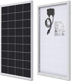 img 4 attached to 🔆 WEIZE 100 Watt 12 Volt Solar Panel: Superior Efficiency for Home, Camping, Boat, Caravan, RV, and Off-Grid"