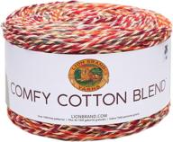 🧶 lion brand yarn comfy cotton blend yarn: embrace enchanting embe with this versatile & cozy fiber logo