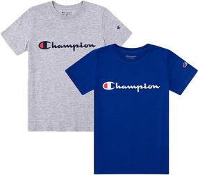 img 4 attached to Champion Heritage Shirt Clothes White Boys' Clothing