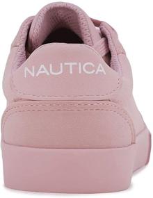 img 2 attached to 👟 Nautica Dulcie Girls' White Athletic Fashion Sneaker - Sizes 2-6.5