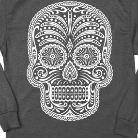 img 1 attached to 👕 Рубашка Calavera Muertos Heather - Детская одежда на коротких рукавах для мальчиков