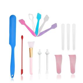 img 4 attached to 💆 Effortless Hair Removal and Beauty Makeup: TCJJ 15PCS Non-stick Reusable Wax Spatulas and Applicators