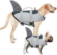 🐶 aofitee dog life jacket – adjustable pet safety vest with rescue handle for small, medium, and large dogs – lifesaver ripstop pet life preserver логотип