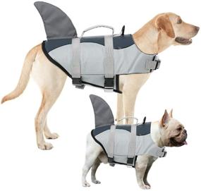 img 4 attached to 🐶 AOFITEE Dog Life Jacket – Adjustable Pet Safety Vest with Rescue Handle for Small, Medium, and Large Dogs – Lifesaver Ripstop Pet Life Preserver