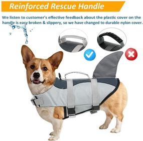 img 2 attached to 🐶 AOFITEE Dog Life Jacket – Adjustable Pet Safety Vest with Rescue Handle for Small, Medium, and Large Dogs – Lifesaver Ripstop Pet Life Preserver