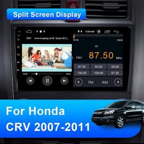 img 3 attached to 📱 Enhance Your Honda CRV 2007-2011 with Android 10 Car Radio - 9" Touch Screen, 2G RAM 32G ROM, Bluetooth, WiFi, GPS, FM - Dual USB & Mirror Link Support