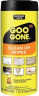 🍊 goo gone 2000 citrus clean up wipes, 8 x 7, white, 24 wipes/canister, 4 canisters/carton logo