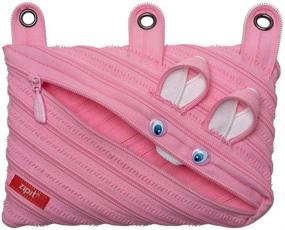 img 4 attached to Adorable Bunny 3-Ring Pencil Case - ZIPIT Animals