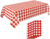 tablecloth checkered plastic disposable crystal логотип