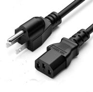 🔌 vizio tv power cord: 6ft 3 prong ac power cable for vx32l, vw32l, vx37l, vw26l, va6 and more logo