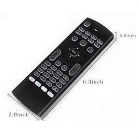 img 2 attached to Enhanced MX3 Backlit Remote Control 2.4 G Mini Wireless Infrared Air Remote Mouse - Google Android Smart TV Box IPTV HTPC Mini PC Windows iOS MAC Compatible