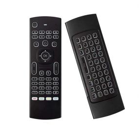 img 4 attached to Enhanced MX3 Backlit Remote Control 2.4 G Mini Wireless Infrared Air Remote Mouse - Google Android Smart TV Box IPTV HTPC Mini PC Windows iOS MAC Compatible