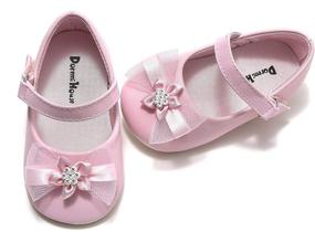 img 4 attached to 👶 Comway Anti-Slip Mary Jane Ballerina Flats: Stylish Princess Party Dress Shoes for Infant Toddler Baby Girls, Size 1-5