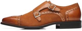 img 3 attached to 👞 Stylish and Sophisticated: Milano Leather Suede Double Loafer Men's Shoes