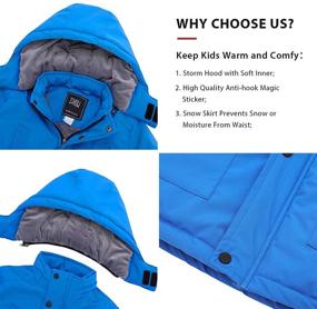 img 1 attached to 🧥 ZSHOW Boys' Waterproof Hooded Windproof Outdoor Clothing in Jackets & Coats