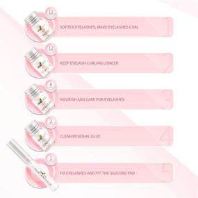 img 2 attached to 💫 Semi Permanent Lash Lift Kit: Safe, Nourishing Eyelash Perm & Brow Lift DIY Salon Grade Supplies with Keratin - Beauty Treatments for Stunning Eyebrows & Lashes; Includes Eye Pads, Lift Pads, and Accessories