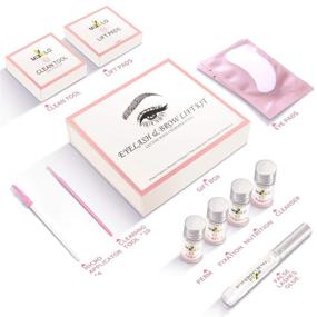 img 3 attached to 💫 Semi Permanent Lash Lift Kit: Safe, Nourishing Eyelash Perm & Brow Lift DIY Salon Grade Supplies with Keratin - Beauty Treatments for Stunning Eyebrows & Lashes; Includes Eye Pads, Lift Pads, and Accessories