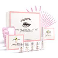 💫 semi permanent lash lift kit: safe, nourishing eyelash perm & brow lift diy salon grade supplies with keratin - beauty treatments for stunning eyebrows & lashes; includes eye pads, lift pads, and accessories логотип