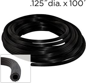 img 3 attached to Black ADFORS Spline, .125 in X 100 ft - High-Quality Elastic Trim for Multiple Applications