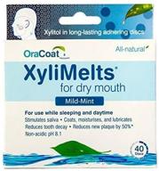 dry mouth relief: oracoat xylimelts mild mint lozenges - 40-count (7-40-uk) logo