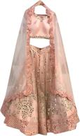 👗 rekha readymade lehenga: designer heavy lehenga choli for party & wedding - q 208 peach logo