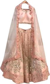 img 2 attached to 👗 REKHA Readymade Lehenga: Designer Heavy Lehenga Choli for Party & Wedding - Q 208 Peach